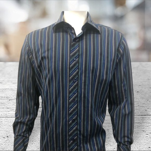 J.Ferrar Modern Fit LS Shirt 80/2 Mercerized Large - Picture 1 of 7